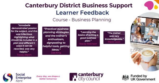 Canterbury Business Skills Programme – Business Planning Learner Feedback
